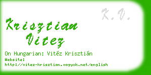 krisztian vitez business card