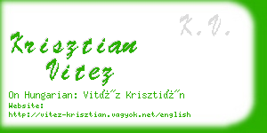 krisztian vitez business card